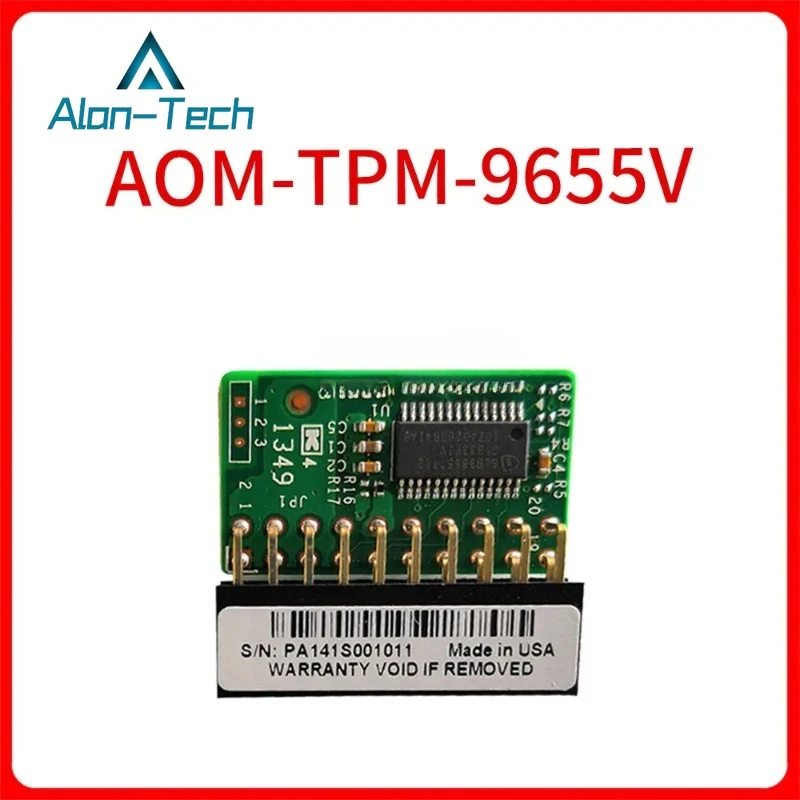 For Supermicro AOM-TPM-9655V Server Security Module Add on 20-Pin-TPM 1.2 Trusted Module PA147S005535 Remote Card 90%new