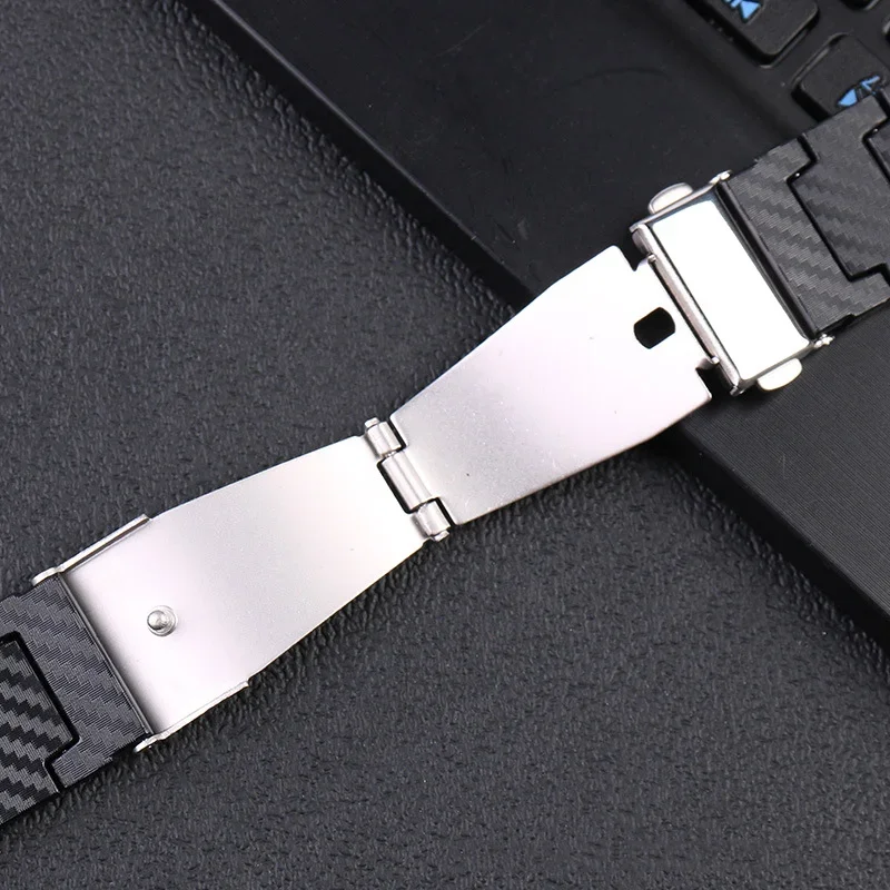 Carbon Fiber Band For Samsung Galaxy 5/Pro 4/Classic 42/45/46mm Active 2 40/44mm 20 22mm Bracelet Huawei Watch GT/2e/3/Pro Strap