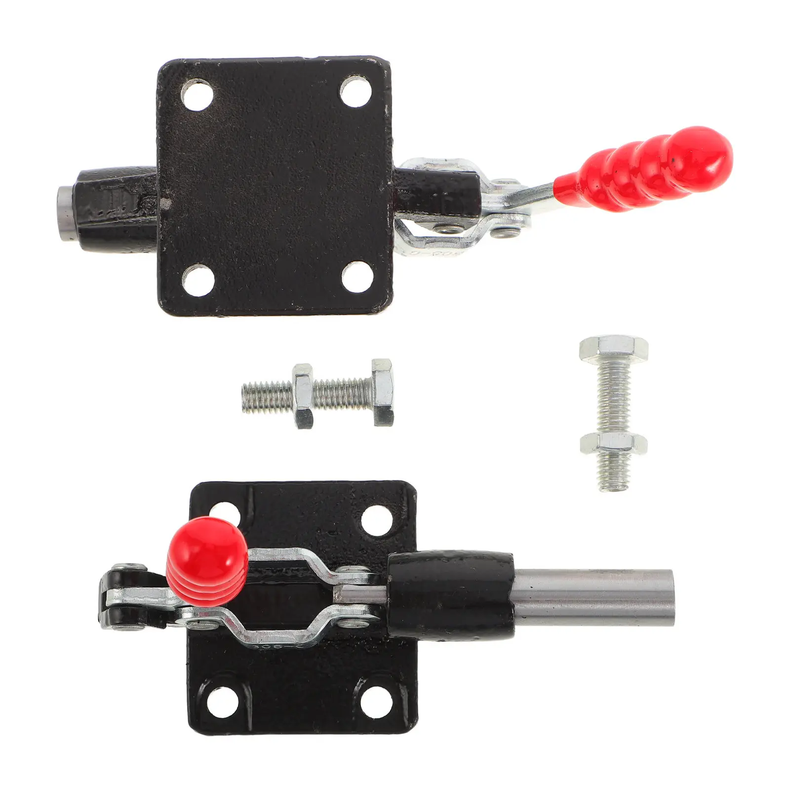 2Pcs Push Pull Toggle Clamp Zinc Plated Adjustable Quick Release Push Pull Type Toggle Clamp for Woodworking Cnc Workholding