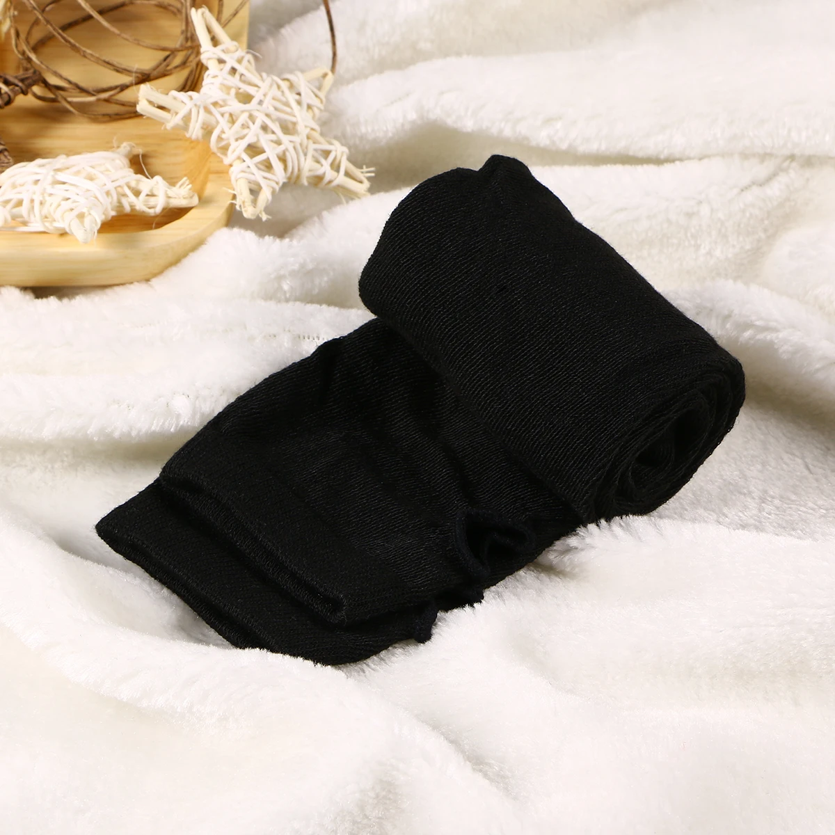 

Black Winter Long Gloves Knitted Fingerless Arm Sleeves Warm Comfortable for Daily Wear Outdoor Use Winter Long Gloves
