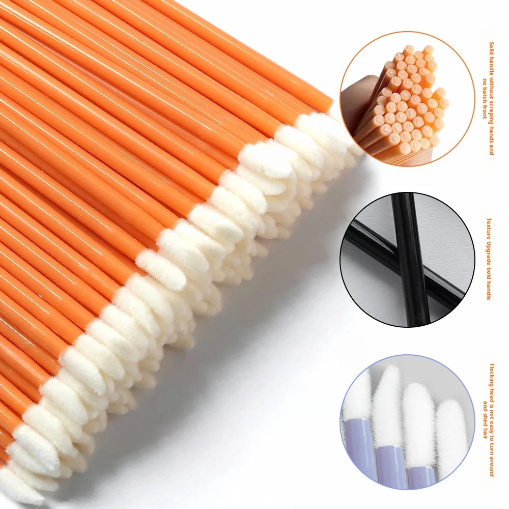 50 pz Applicatori per labbra usa e getta Bacchette per rossetto Micro Pennello Lucidalabbra Balsamo Bastoni Estensione ciglia Mascara Strumento di trucco cosmetico