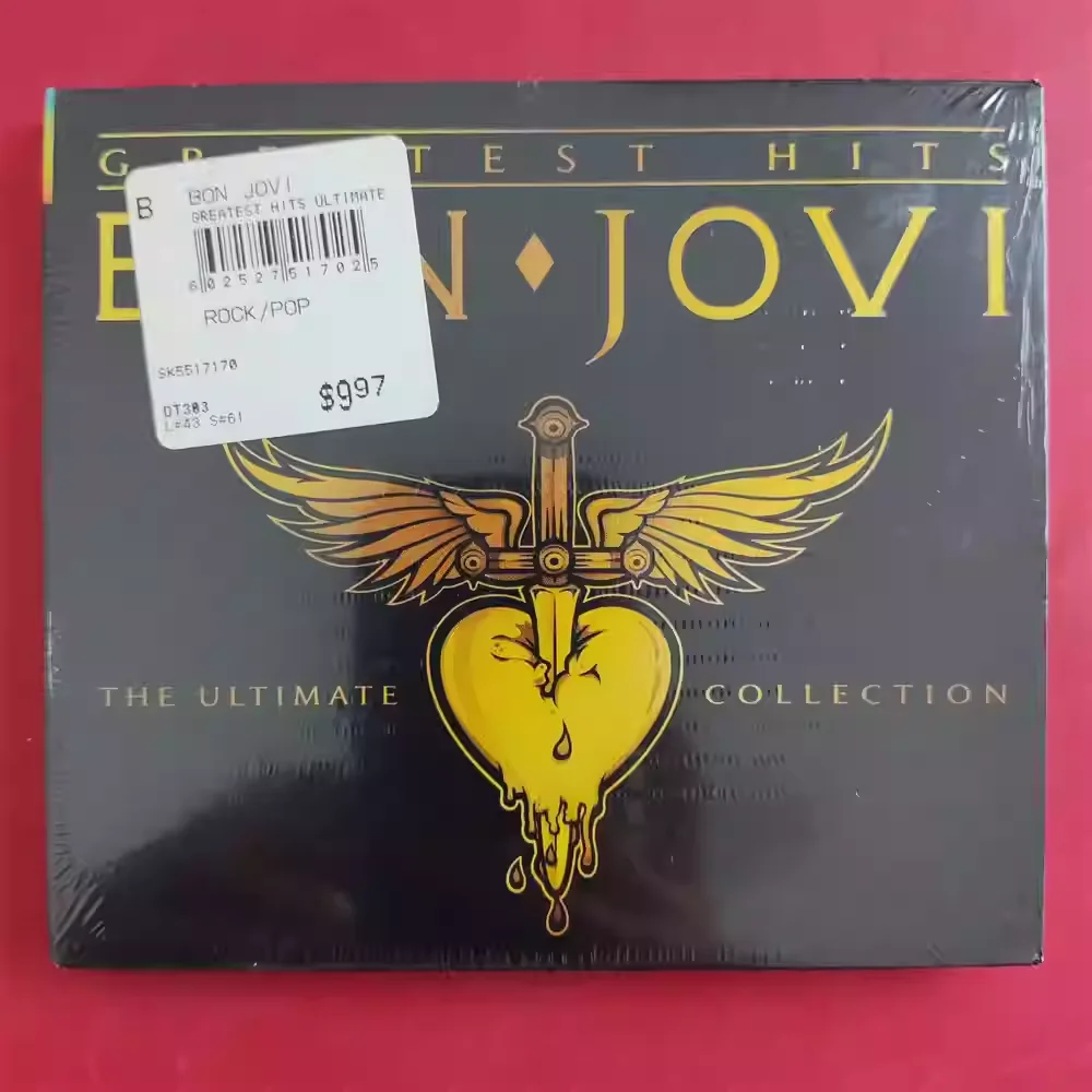 

CD Hard Rock & Pop Rock Bon Jovi Music Record Music CD Greatest Hits The Ultimate Collection 2CD Cosplay Soundtracks Box Gift