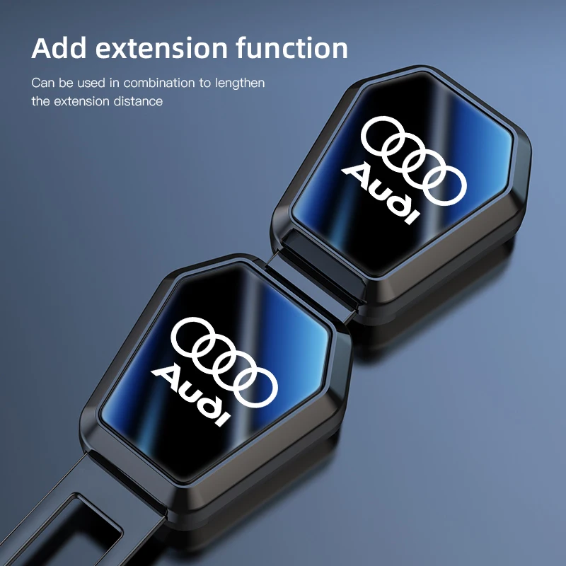 Автомобильный удлинитель ремня безопасности для Audi Sline A3 A1 A4 B8 B7 A6 C7 A5 A7 A8 B9 B6 C6 Q2 Q3 Q5 Q7