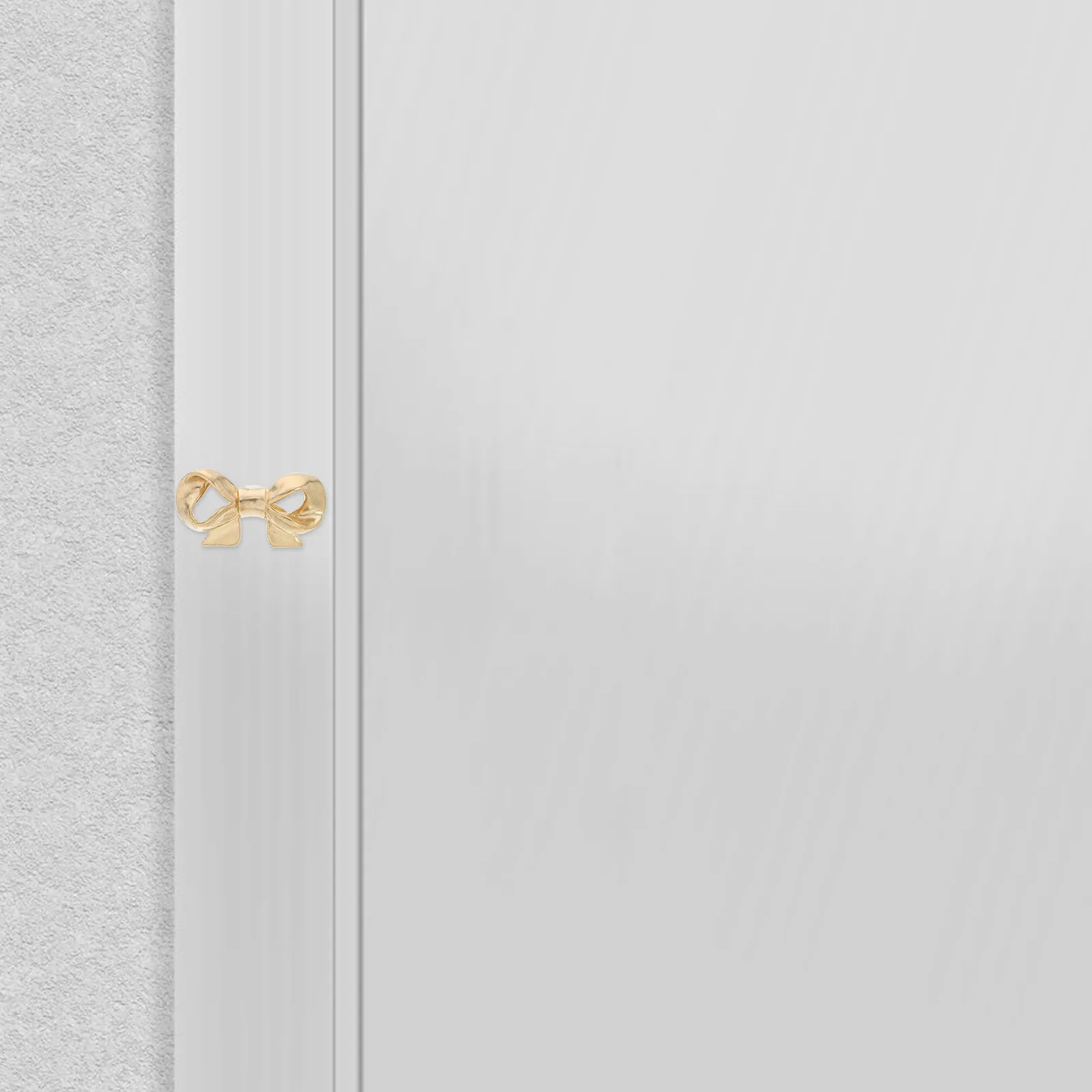 

Brass Bow Knob Decorative Cabinet Handle Unique Bow Shaped Drawer Pulls for Dresser Furniture Bedroom Wardrobe