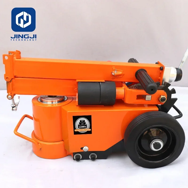 jingji Pneumatic Trolley 50/25T heavy duty Pneumatic hydraulic jack for truck Pneumatic jack for truck