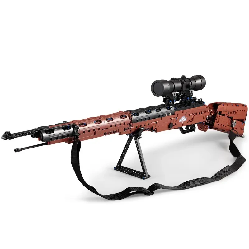 deTECH Kar98k Mauser Sniper Rifle Bouwstenen High Power Creatieve Militaire Pistool Baksteen Model Kit Jongens Speelgoed Volwassenen Geschenken 653PCS