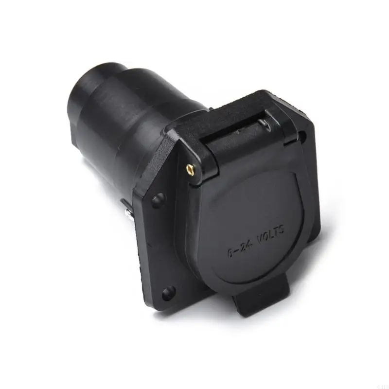 

G2TA 7 Pin 12V US Trailer Socket Plug Tow Bar Electrics Connector Adapter For Trailer