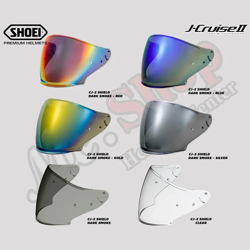 خوذة دراجة نارية قناع ل SHOEI J-Cruise 1 J-Cruise 2 J-Force 4 CJ-2 كاسكو شيلد Viseria Capacete Moto عدسة الزجاج الأمامي