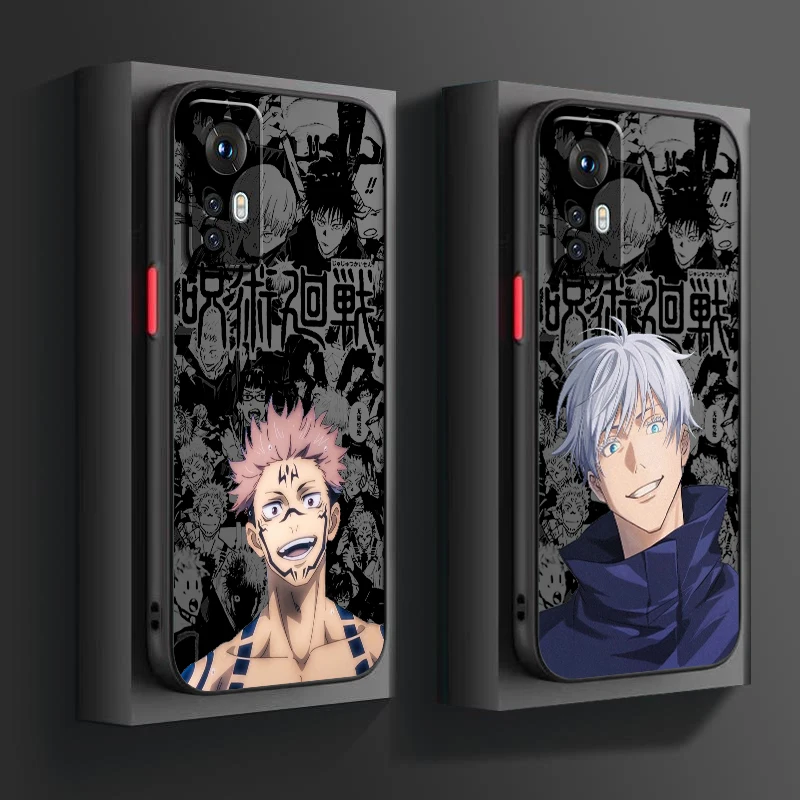 Anime Jujutsu Kaisen Cartoon Frosted Translucent For Xiaomi Mi 13 12 12T 11T 11 11i 10T 10 9T Pro Lite Ultra 5G Cover