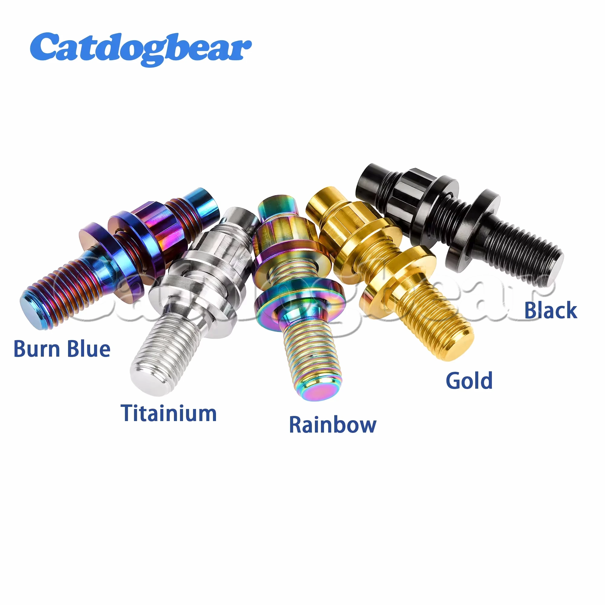 Catdogbear  Titanium Bolt M10x45/x54mm  Alloy Automotive Exhaust Manifold Stud Bolts Nuts Washers Kit Set