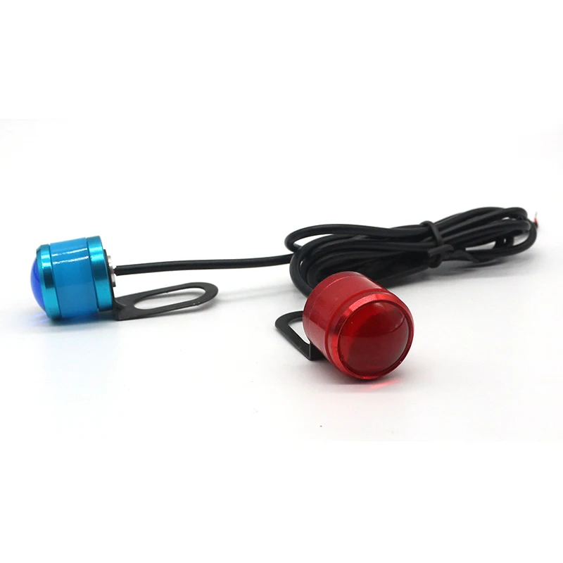 2pcs Motorcycle Eagle Eye Daytime Running Light Strobe Super Bright Fog Lamp Headlight 12V Driving Reverse Backup Light Flasher