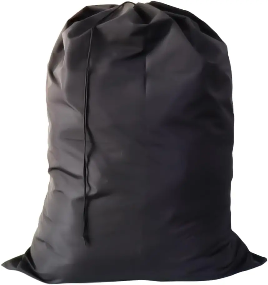 

Extra Large Laundry Bag, Black Bags with Drawstring Closure, 30"x40", for college, dorm and apartment dwellers