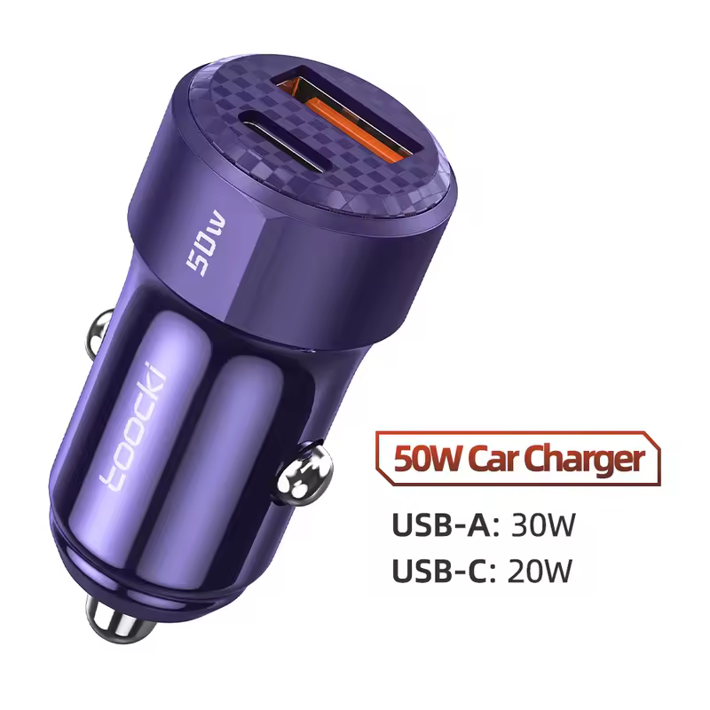 Toocki 50W QC PD 3.0 Car Charger Quick Charge 4.0 USB Type C Car Fast Charging For iPhone 12 13 14 Huawei Samsung Xiaomi POCO - Image 10
