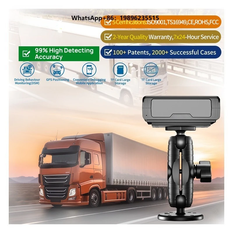 Anti-Sleep Facial Recognition Algorithm Car Safety Driving Monitoring System 1080p HD Video Real-time Alarm for