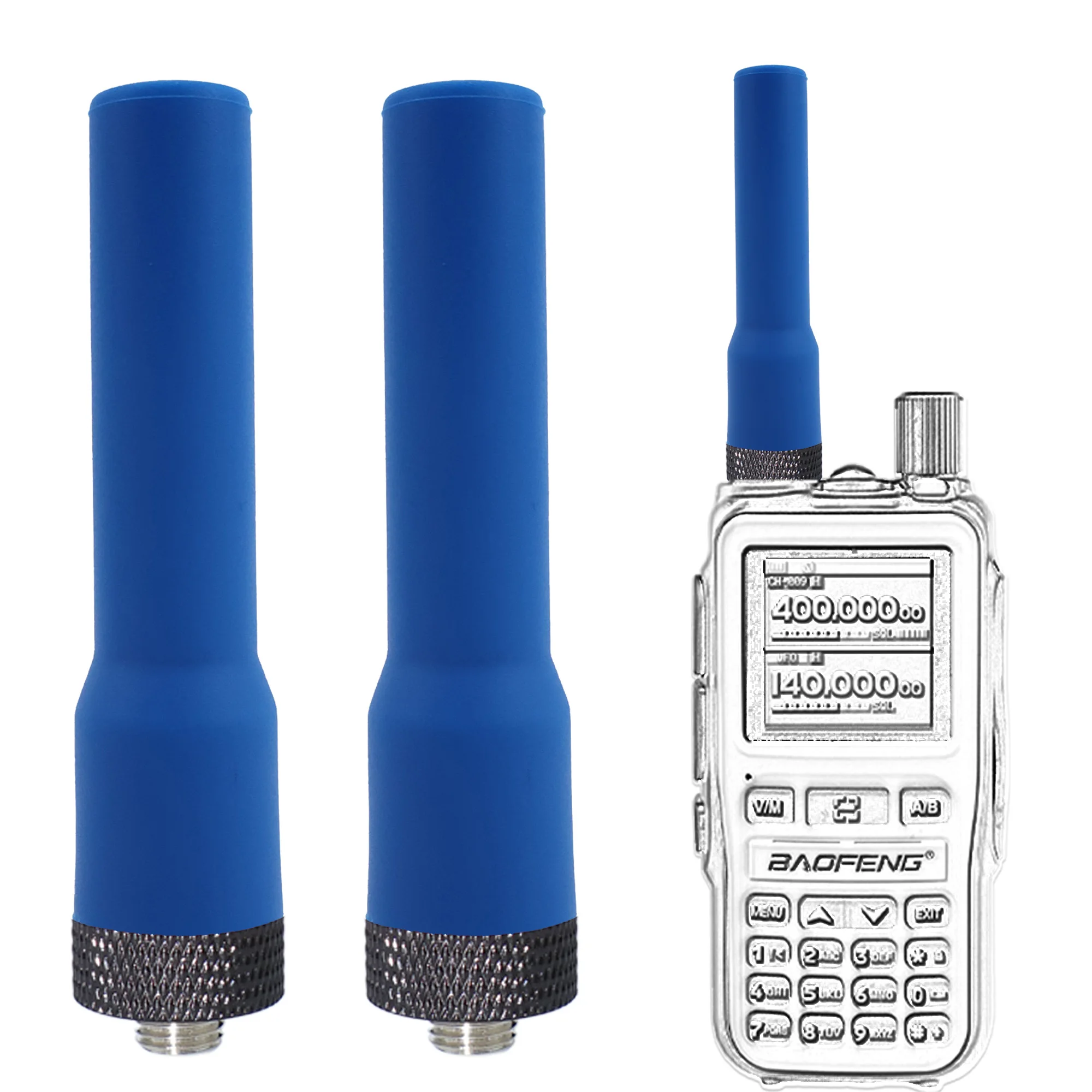 2 حزمة - ثنائي التردد VHF UHF 136-174 ميجا هرتز 400-470 ميجا هرتز هوائي راديو هام اتجاهين راديو لاسلكي تخاطب ل Wouxun Baofeng BF-F8HP