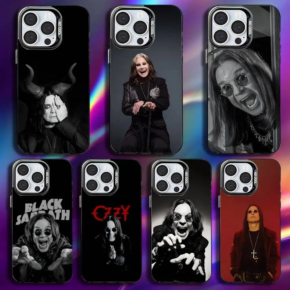 

Rock Singer Ozzy Osbourne Phone Case For iPhone 16,15,14,13,12,11,Pro,Max,Plus,Mini,XS,SE Anti Fall Black Matte Hard Bumper