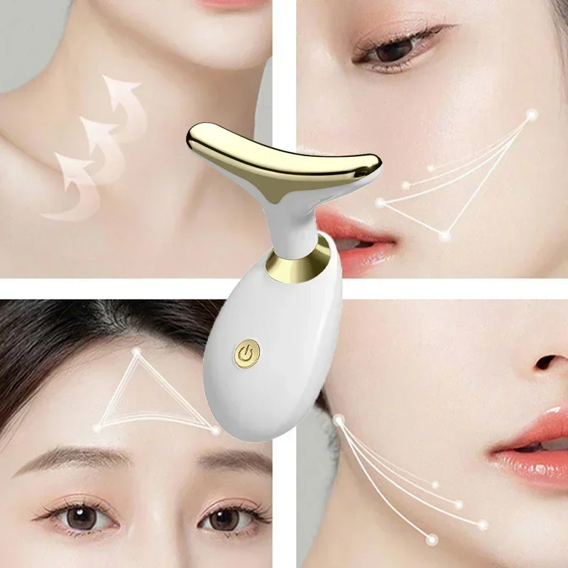 Face Neck Lifting Beauty Device Anti Wrinkle Facial Massager Skin Rejuvenation Thin Double Chin Vibrator Battery not included