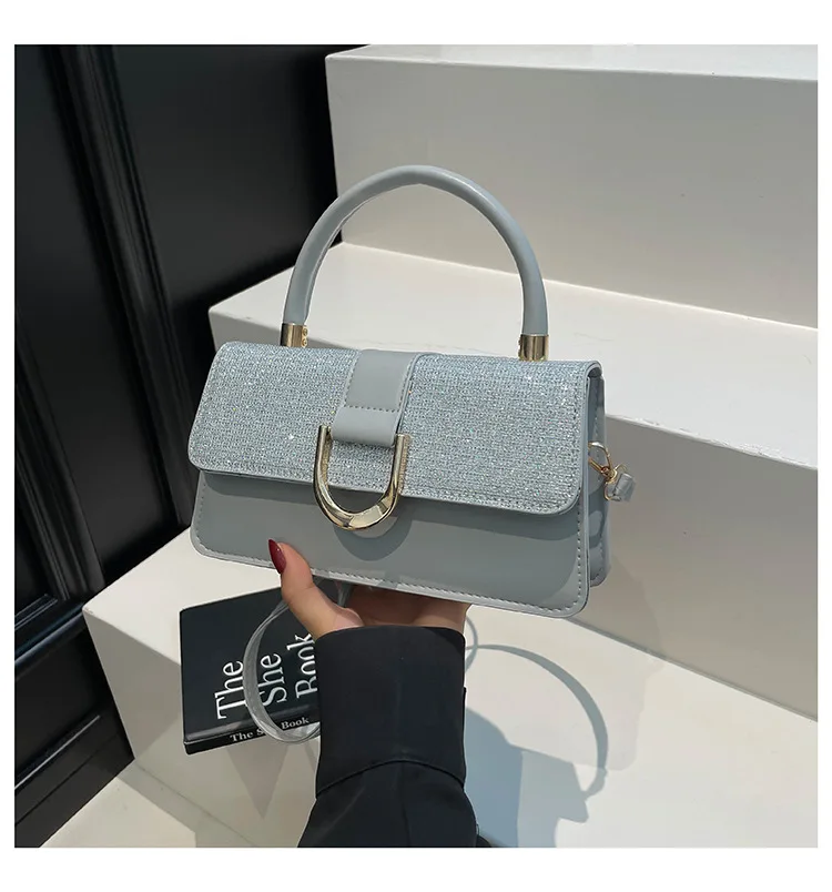 حقيبة مربعة فاخرة للسيدات لعام 2025، محفظة كتف متعددة الاتجاهات من الجلد النباتي، حقيبة يد بسيطة للعمل والتنقل والاستخدام اليومي