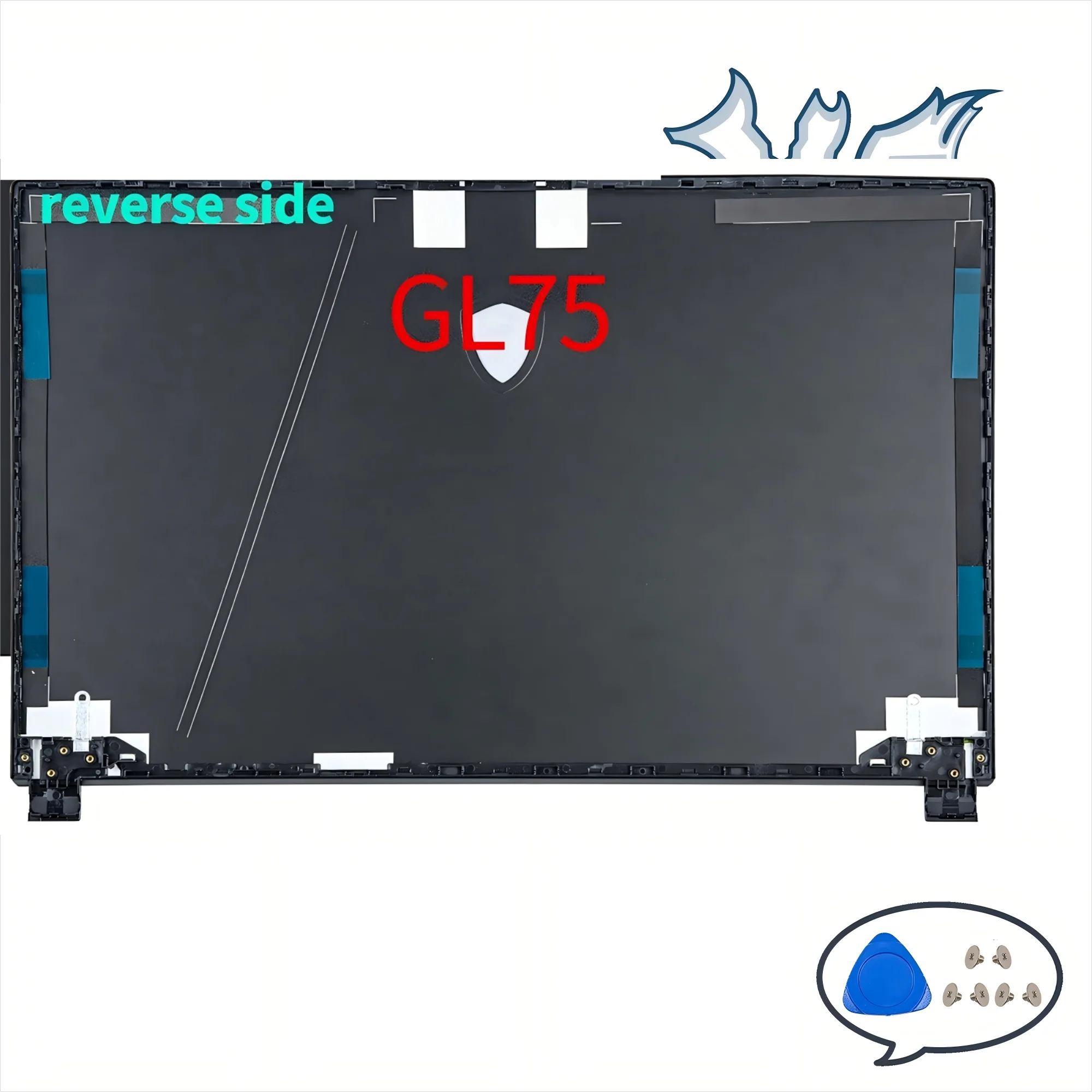 NEW Cases For GL75 9SE 9SD MS-17E2 MS-17E3 MS-17E4 LCD Back Cover Front Bezel HingeCover Hinges Laptop Parts Replace 17inch