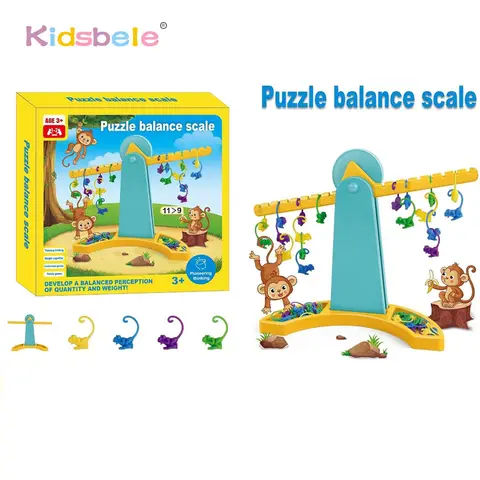 Monkey Balance Counting Toys Educational Monkey Scale Math Toy Montessori Math