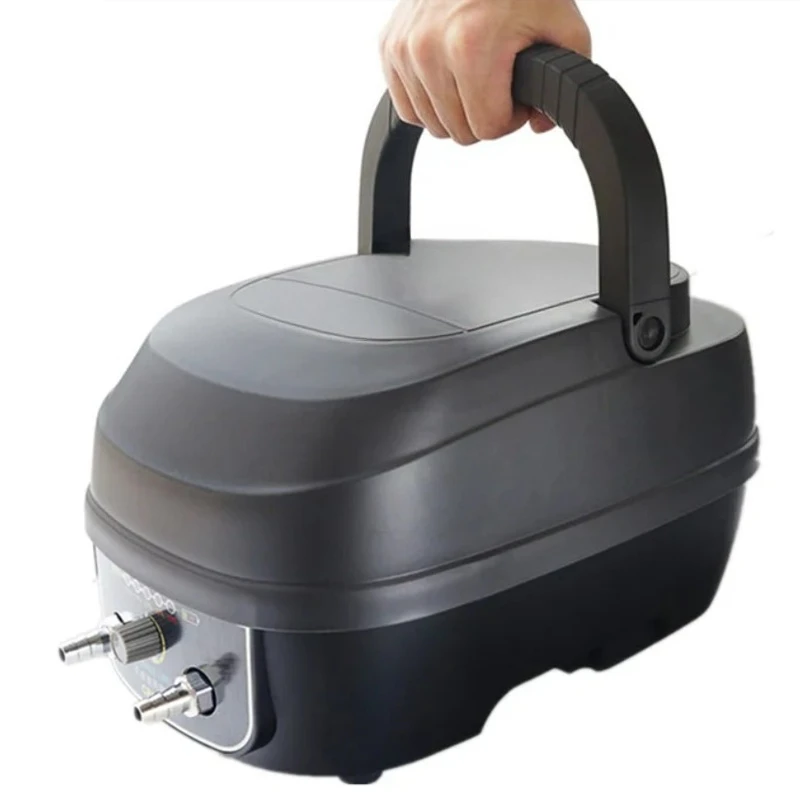Portable Rechargeable Fish Pond Air Pump AC DC Dual Purpose Aquatic Seafood Transport Oxygen Pump Fast Delivery