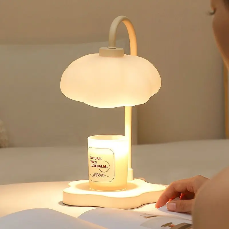 Креативная лампа для плавления воска с облаком, затемнение по времени, атмосферное ощущение, ночник, настольная настольная лампа для ароматерапии