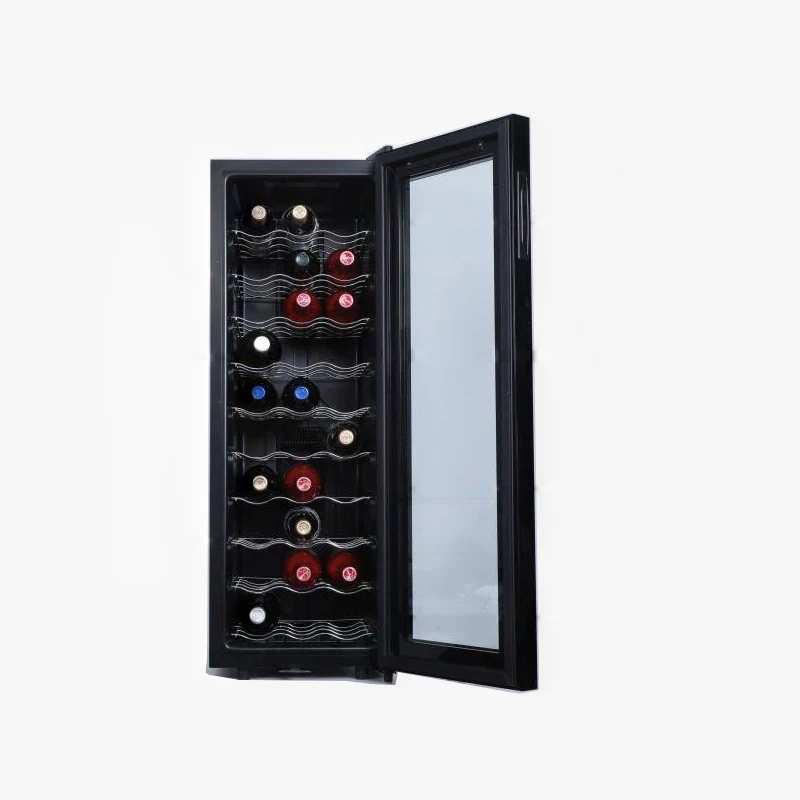 76L Kleiner Wine Kühler 30-Bottle Electronic Thermostat Scher Weins Chrank Glass Door Mini-Installation Elektrischer Strom H