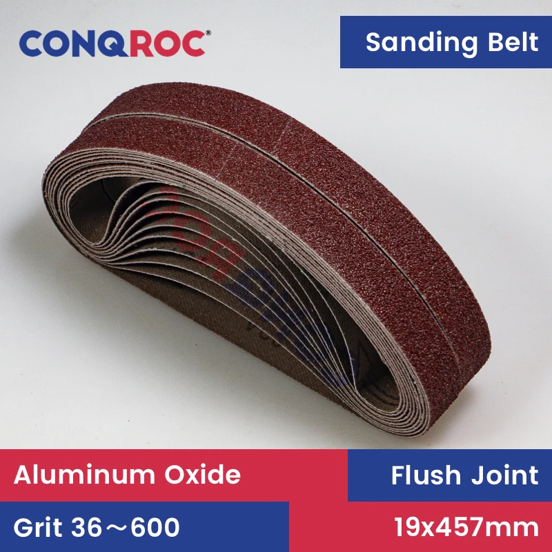 

Sanding Belts 19x457mm Aluminum Oxide 20-Piece 3/4"x18" Abrasive Belts P36~600