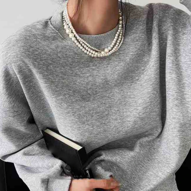 Elegant Multilayer Imitation Pearl Necklace for Women Vintage Wedding Fashion Statement Choker Collar Party Jewelry Gift