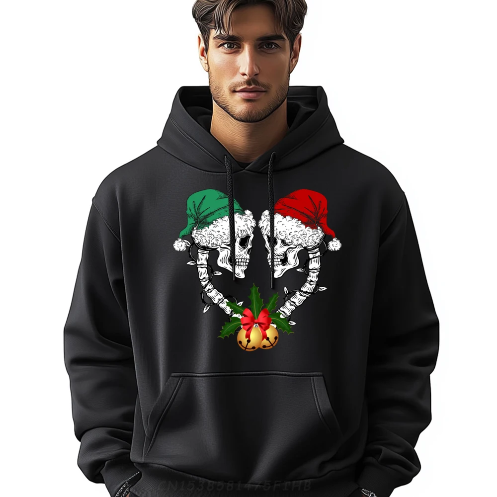 Holiday Bells Christmas Skull Funny Shirts Cheap Happy New Years New Pullover Hoodies