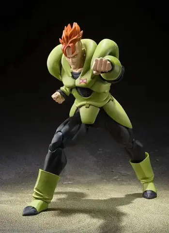 I lager Bandai Sh Figuarts SHF SDCC Android 16 Exklusiva Actionkaraktärer Anime Modellleksaker 6 best sales Android 16-figur - №6