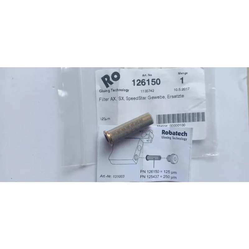 

126150 фильтр Robatech термоплавкий клей машина распылительный клапан сопла электромагнитный клапан