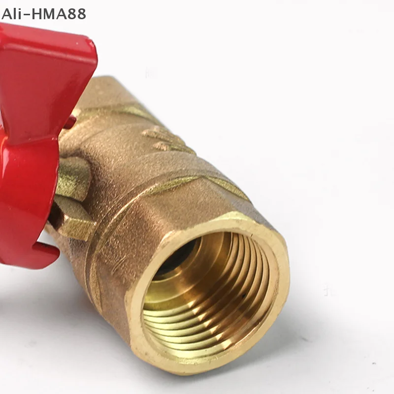 

1Pc Brass Ball Valve 1/4" 3/8" 1/2" BSP Threaded Male To Female for Air Compressor Water Gas Oil Shut Off Valve Butterfly Stem