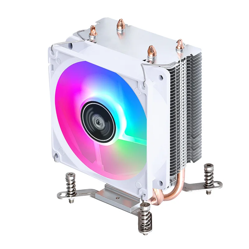 Tower Type Radiator Processor 2/4/6 Heat Pipe Air-cooled CPU Cooler White Fan mute Install slots LGA2011 2066 2099 xeon x79 x99