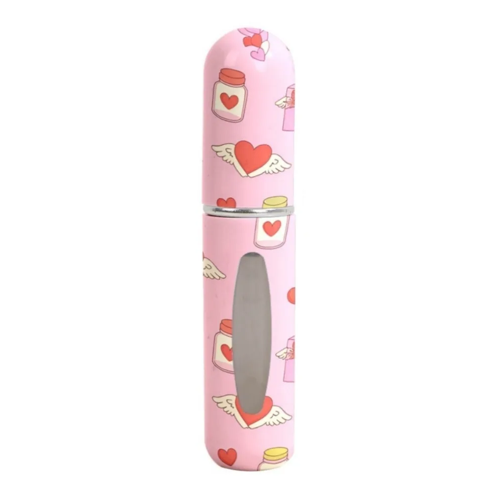 5ml Mini Perfume Bottle Refillable Essential Oil Alcohol Spray Rotating Bottle Spray Atomizer Bottle Empty Cosmetic Containers