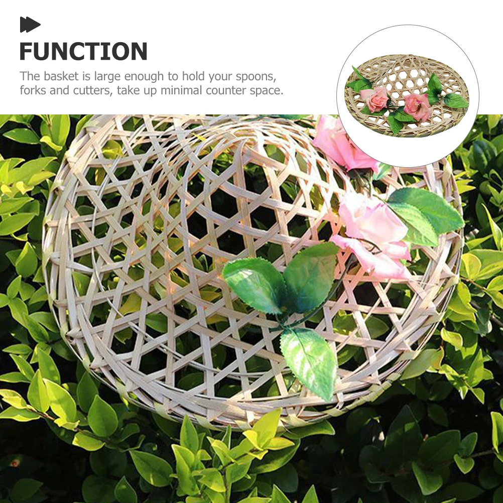

Bamboo Hat Adult Oriental Weaving Traditional Cosplay Party Performance Dance Lightweight Comfortable for Spring
