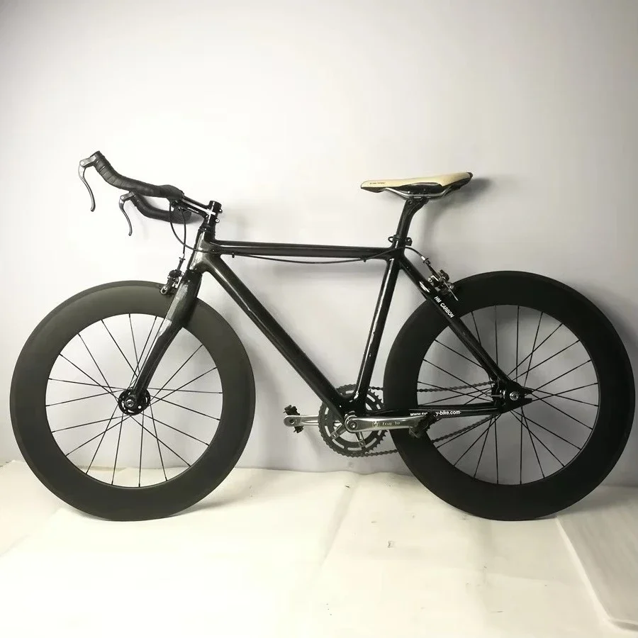 Synergy Full Carbon Fiber Track Frame and Wheel Set Bicycle Single Speed Wheels  High Performance 700C Fixed Gear Bike - view 2