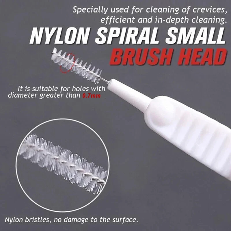 10-40PCS Shower Head Cleaning Brush Anti-clogging Micro Nylon Brush Cleaning Tool for Bathroom Kitchen Phone Hole image 4