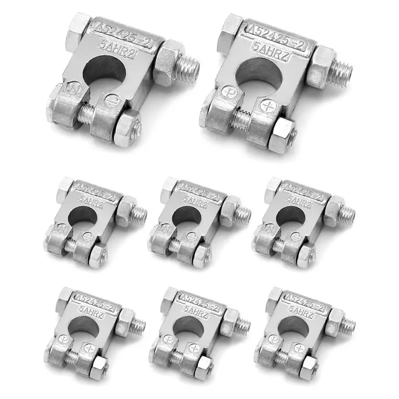 Top Post Negative And Positive Battery Connectors(4 Pairs) For Marine Vehicles, Boats, Rvs-AT36