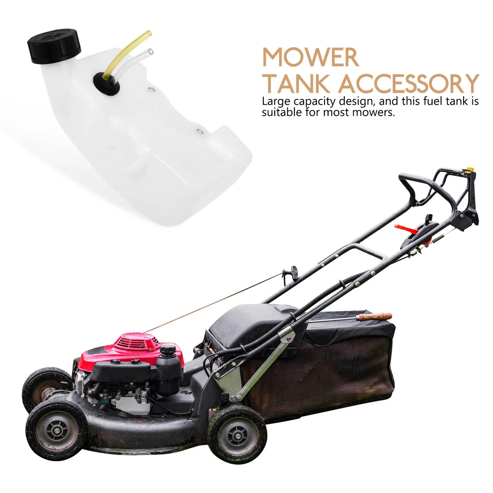 

Large Capacity Mower Tank Thick Durable Plastic Reusable Easy Installation Fits Most Mowers Mower Accessories