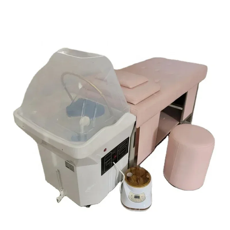 Luxury Mobile Portable  Sink Bowl With Water Tank Pipeless Hair Shampoo Chairs Bed For Beauty Hair Salon Spa Use