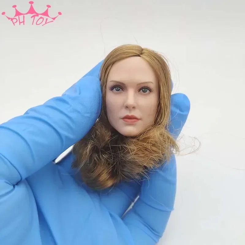 

1/6 Scale Suntan American Female Soldier Head Sculpt Model for 12in Action Figure Toys Collections