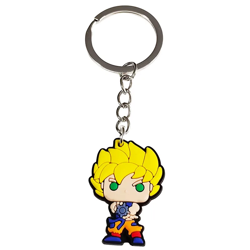 Dragon Ball Anime Son Goku Vegeta PVC Doll Cars Keychain Pendant for Men and Women Universal Decorative Products Accessory Gift