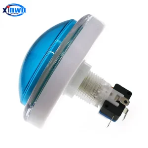 Tombol Tekan Lampu 100mm Besar Sakelar Penjawab Led Menyala Irama Video Mesin Penjual Otomatis Permainan Musik Bagian Pinball Arcade Koin 10 bagian pinball penjualan terbaik - №