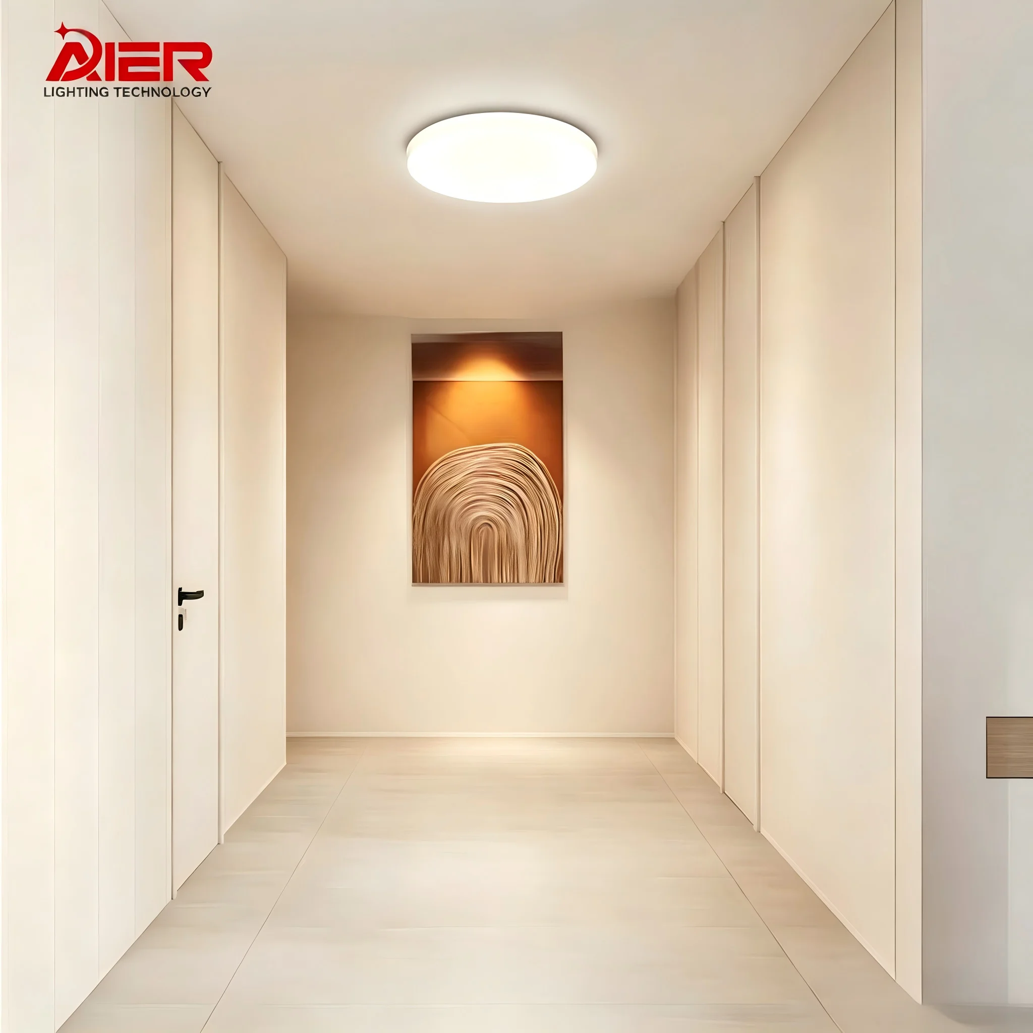 Modern Round LED Pendant Chandelier 18W 24W Colorful PIR Motion Sensor Ceiling Lamp Indoor Lighting for Living Room Bedroom
