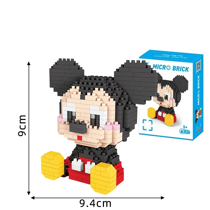 Disney-Mini Blocos de Construção Infantil, Minnie Miniature, Mickey Mouse, Ponto, Multi-Personagem, Favors Toys, Presente de Natal