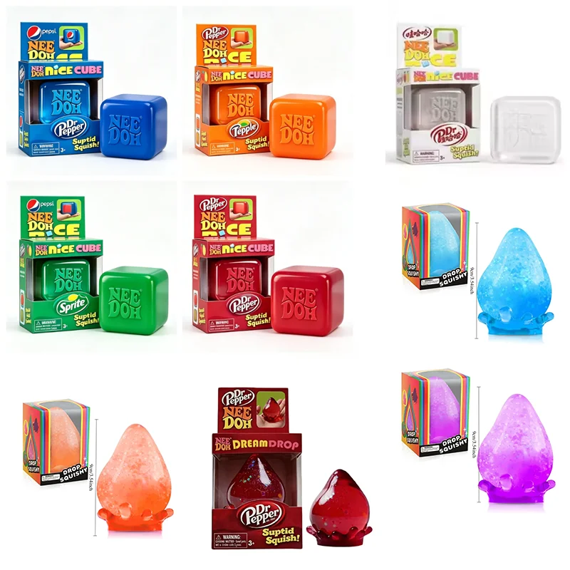 Schylling Needoh Nice Cube Sensory Fidget Cube Stress Relief Anxiety Sensory Tool for Focus ADHD & Office Desk Calming Gadget