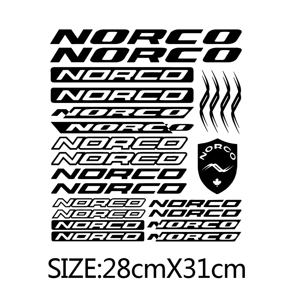 Vinyl Graphic Decal Set, For NORCO Bike Frame, Car Styling (Mountain Cycling, ATV, BMX, Road Racing, Bicycle)