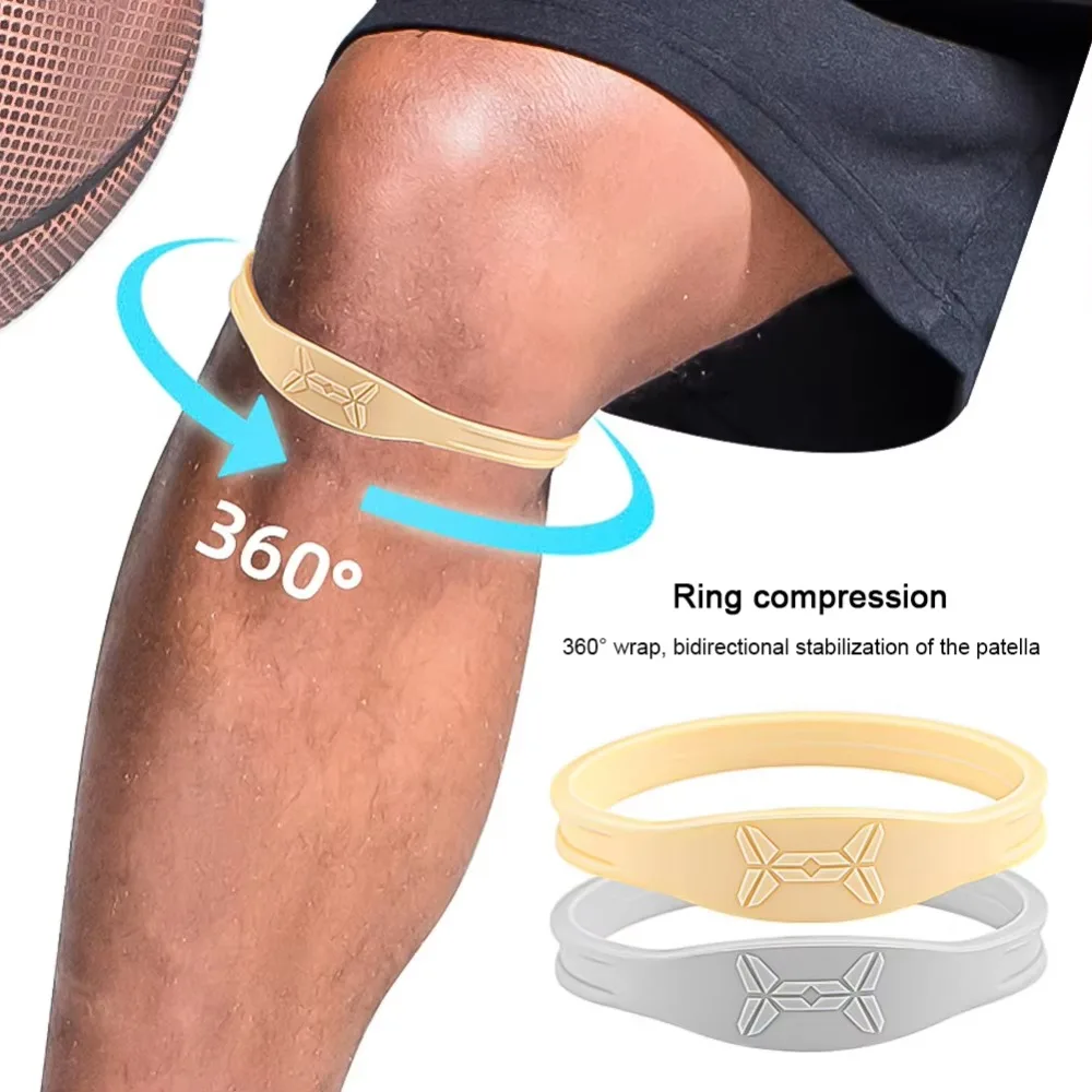 1PC Upgraded Thickened Sixth Generation Basketball Knee Strength Band Patellar Band Knee Protector Elastic Band Fixed