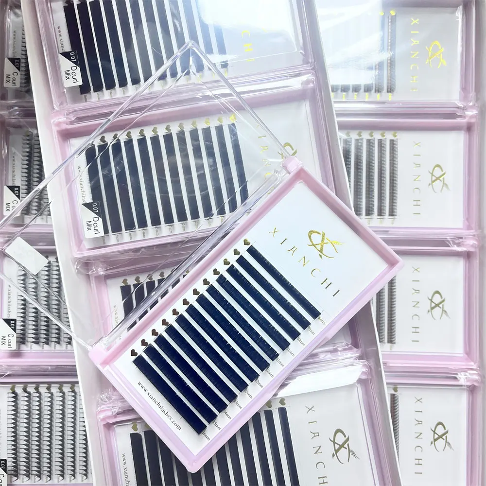 5 Trays Cashmere Lashes 5-25mm 0.07mm Classic Eyelash Extensions Russian Volume Matte Black Eyelashes Black Individual Eyelashes